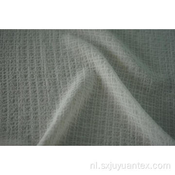 Polyester 4-way spandex crinkle check geverfde stof